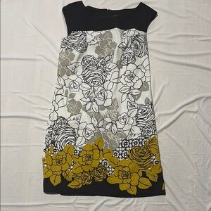 Signature by Sangria Black and White Sheath Mini Dress